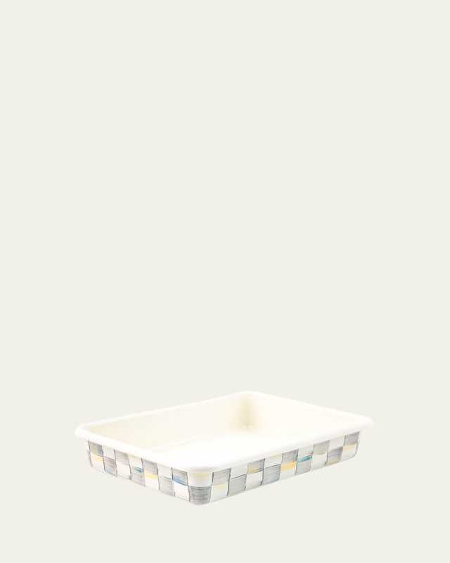 Sterling Check Enamel Baking Pan, 9" x 13"